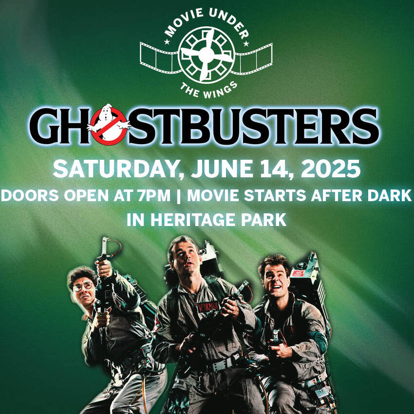 Movie Under the Wings Ghostbusters -June 2025 - logo